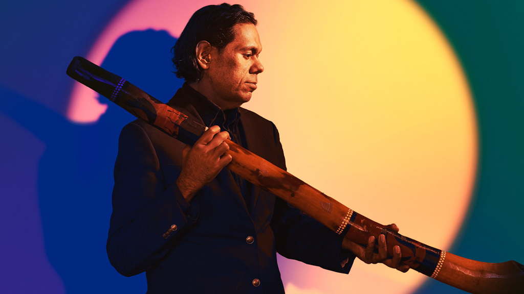 William Barton with didgeridoo
